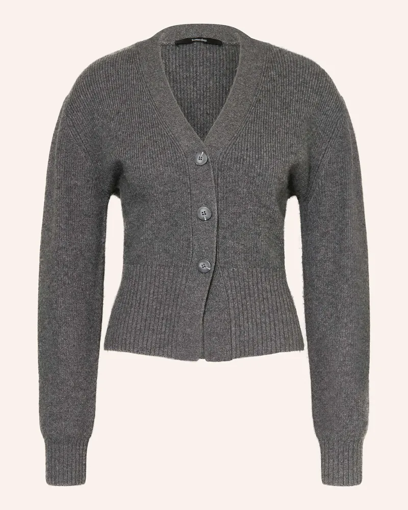 someday. Strickjacke Toria beige Dunkelgrau