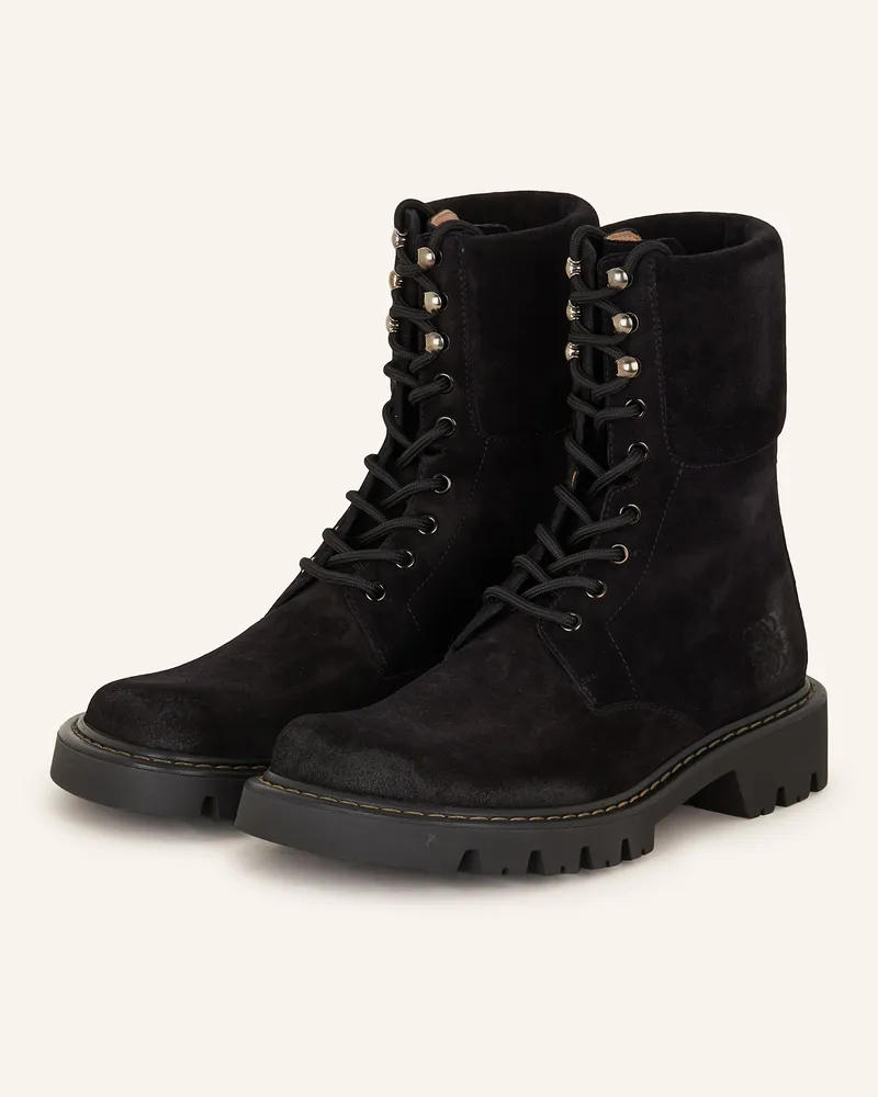 Loewe Schnürboots Sierra schwarz Schwarz