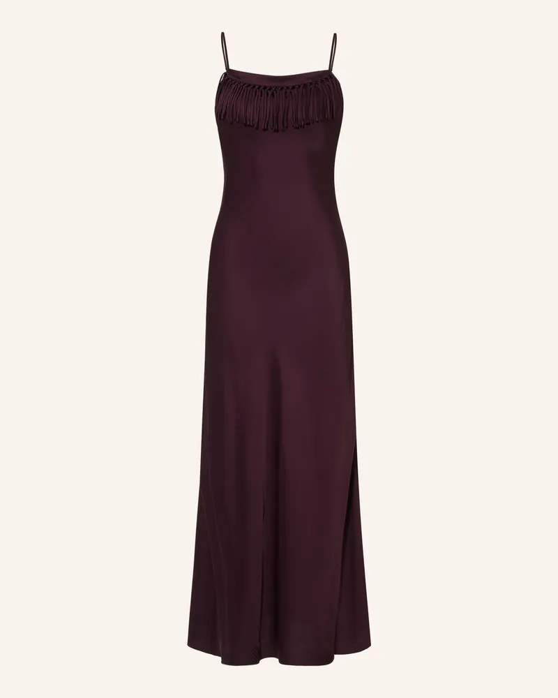 Claudie Pierlot Satinkleid lila Dunkelrot