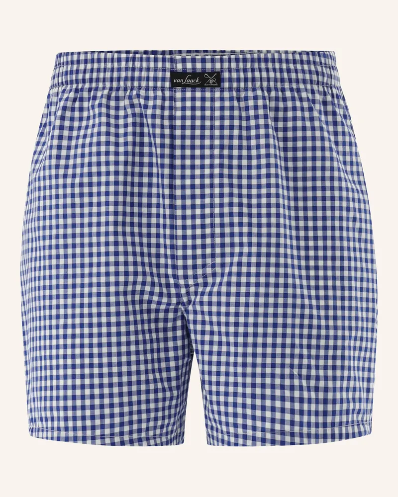van Laack Boxershorts blau Dunkelblau