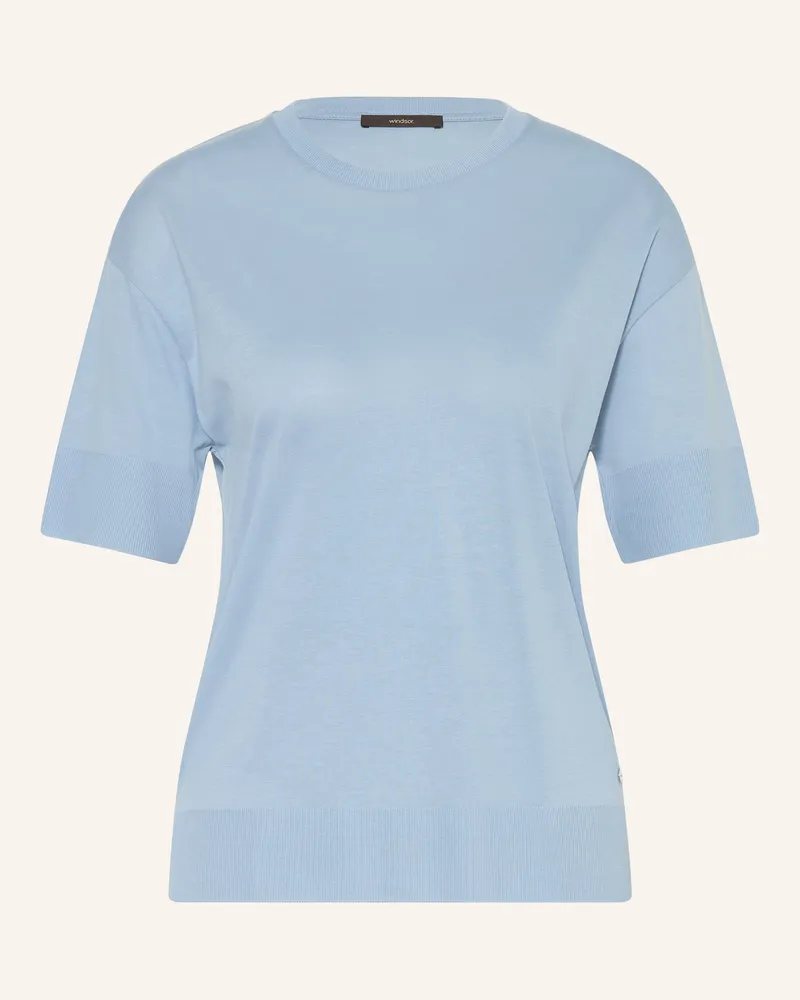 windsor. T-Shirt blau Blaugrau