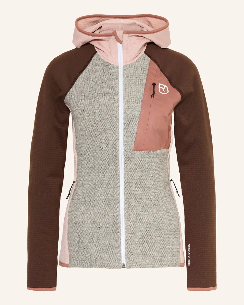 Ortovox Fleecejacke Fleece Gp Classic Knit Mit Merinowolle grau Grau