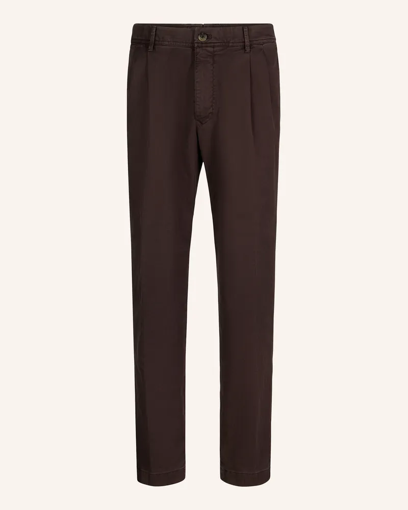 windsor. Bundfaltenhose Regular Fit rot Rot