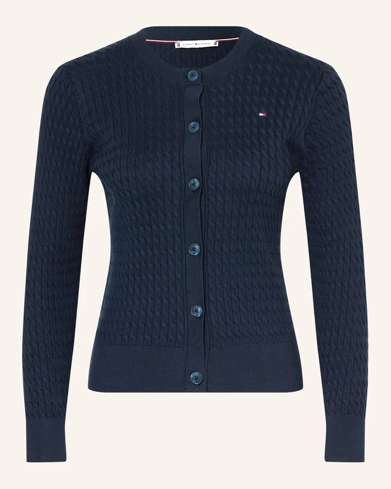 Tommy Hilfiger Strickjacke Dunkelblau