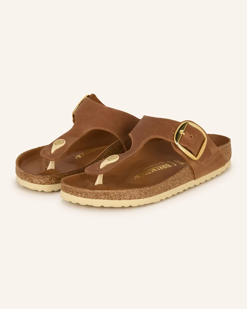 Birkenstock Zehentrenner Gizeh Big Buckle braun Cognac