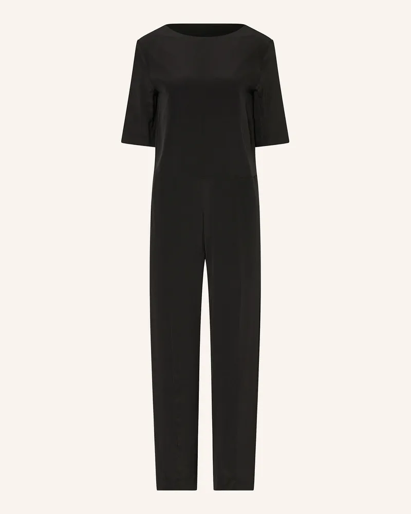 COS Jumpsuit aus Seide mit 3/4-Arm Schwarz