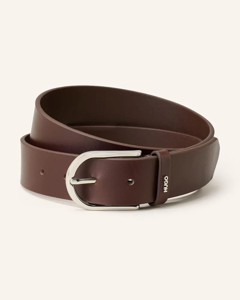HUGO BOSS Ledergürtel ZOEY Dunkelbraun
