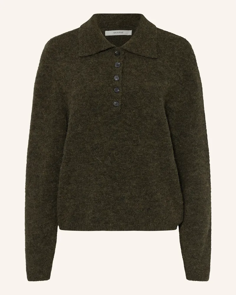 Gestuz Pullover GZALPHA mit Alpaka Khaki