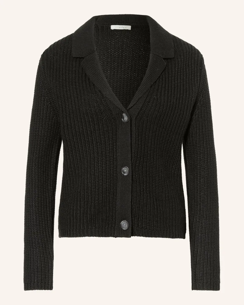 lilienfels Strickjacke schwarz Schwarz