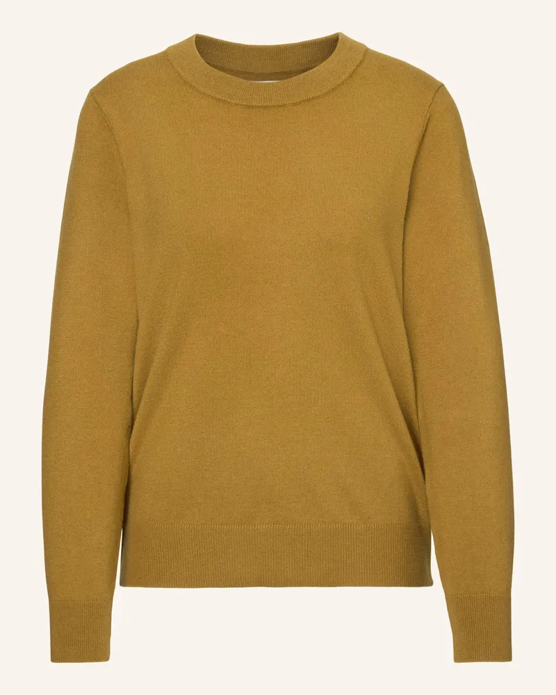 Marc O'Polo Strickpolo gelb Dunkelgelb