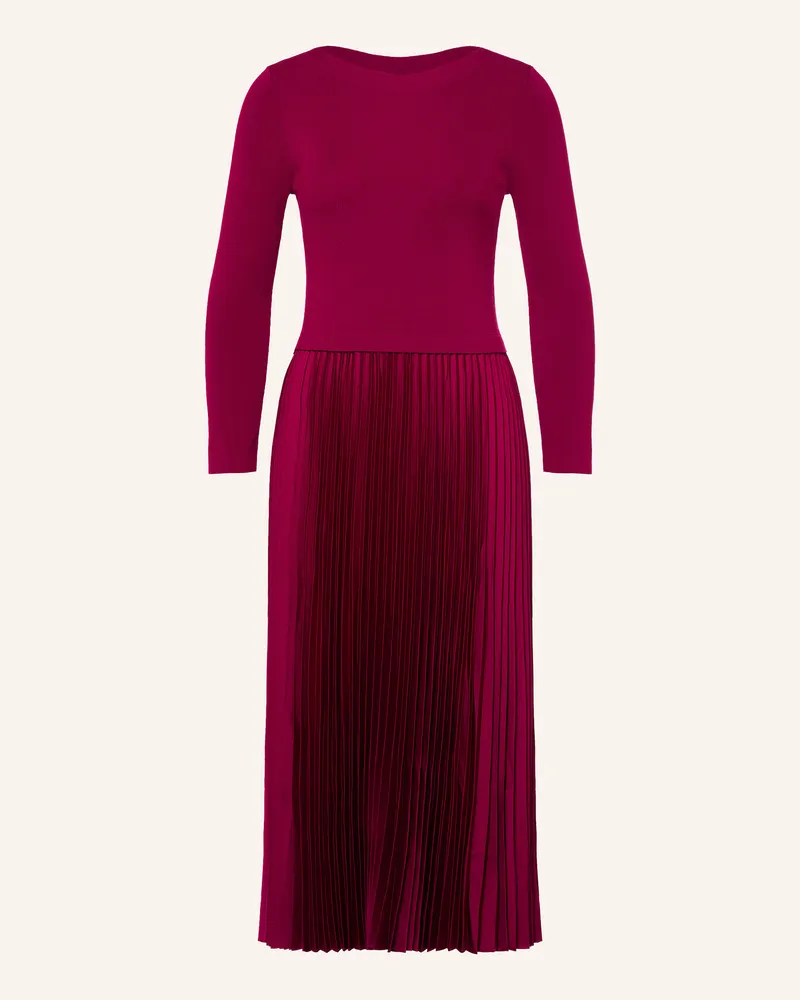 HOBBS London Strickkleid Lucinda Im Materialmix Mit Plissees lila Fuchsia