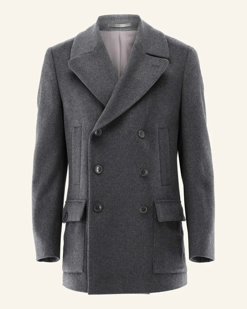 van Laack Mantel grau Grau