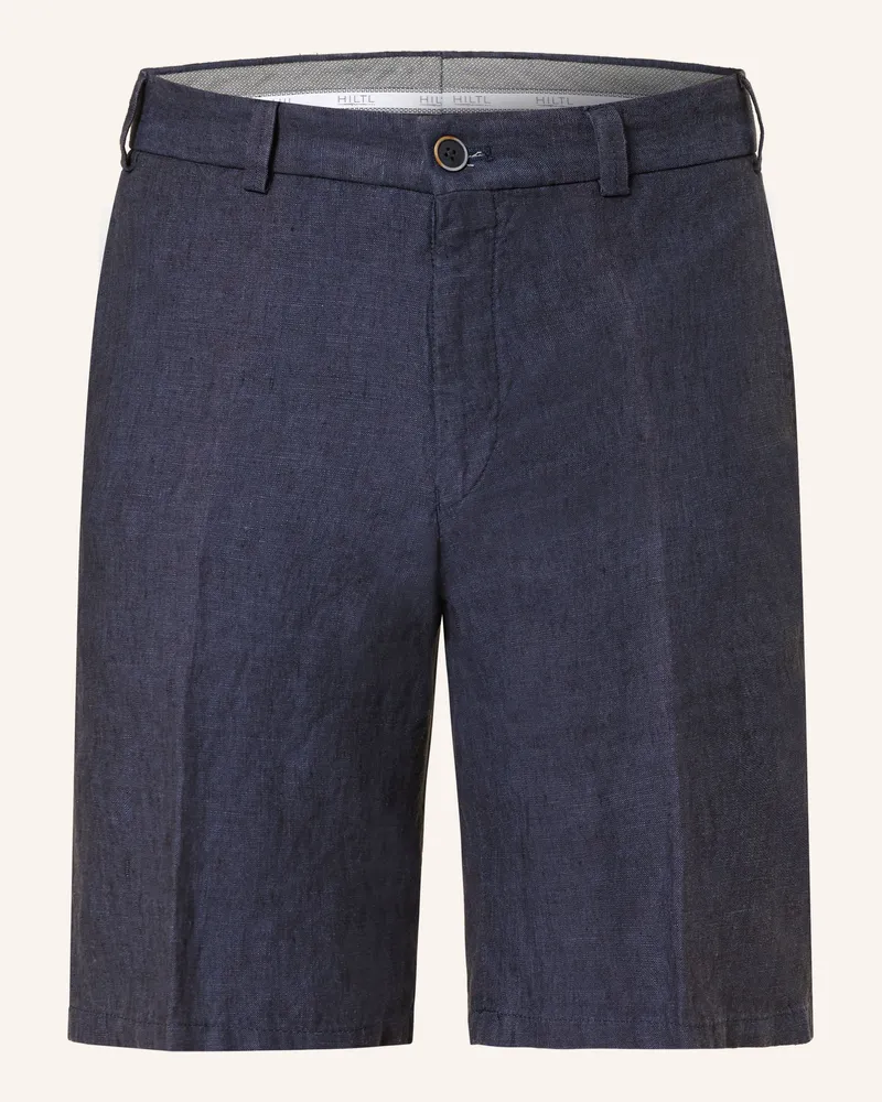 Hiltl Chinoshorts Parmino Aus Leinen blau Dunkelblau