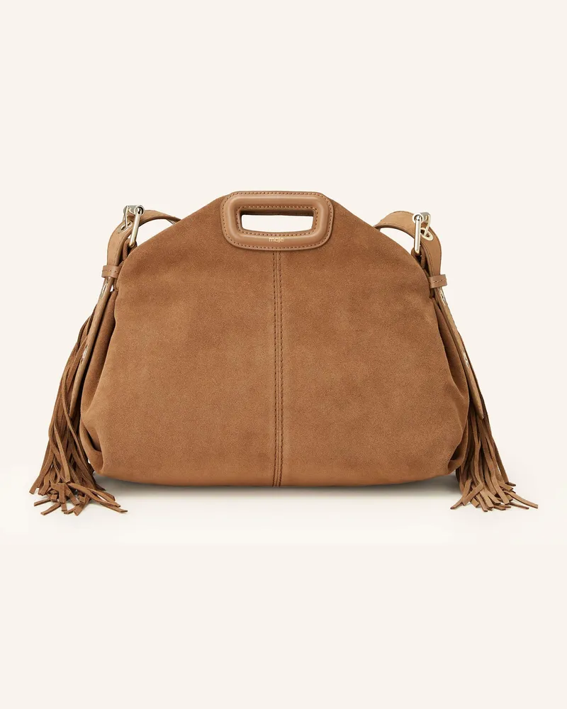 Maje Schultertasche Camel