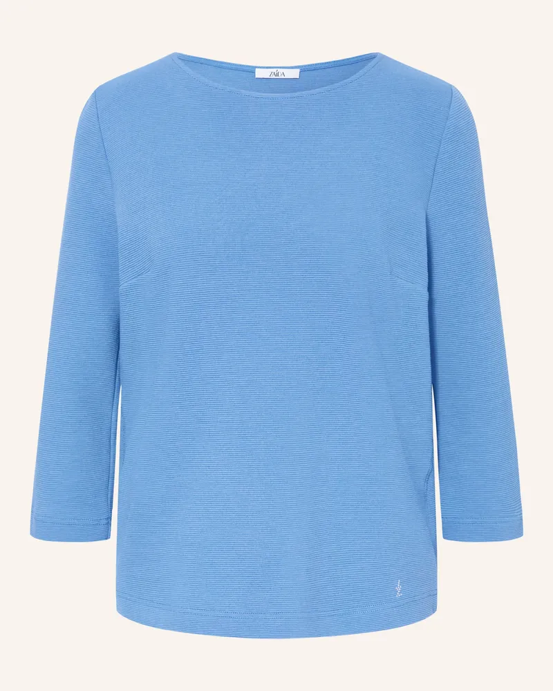 ZAíDA Shirt Mit 3/4-Arm blau Blau