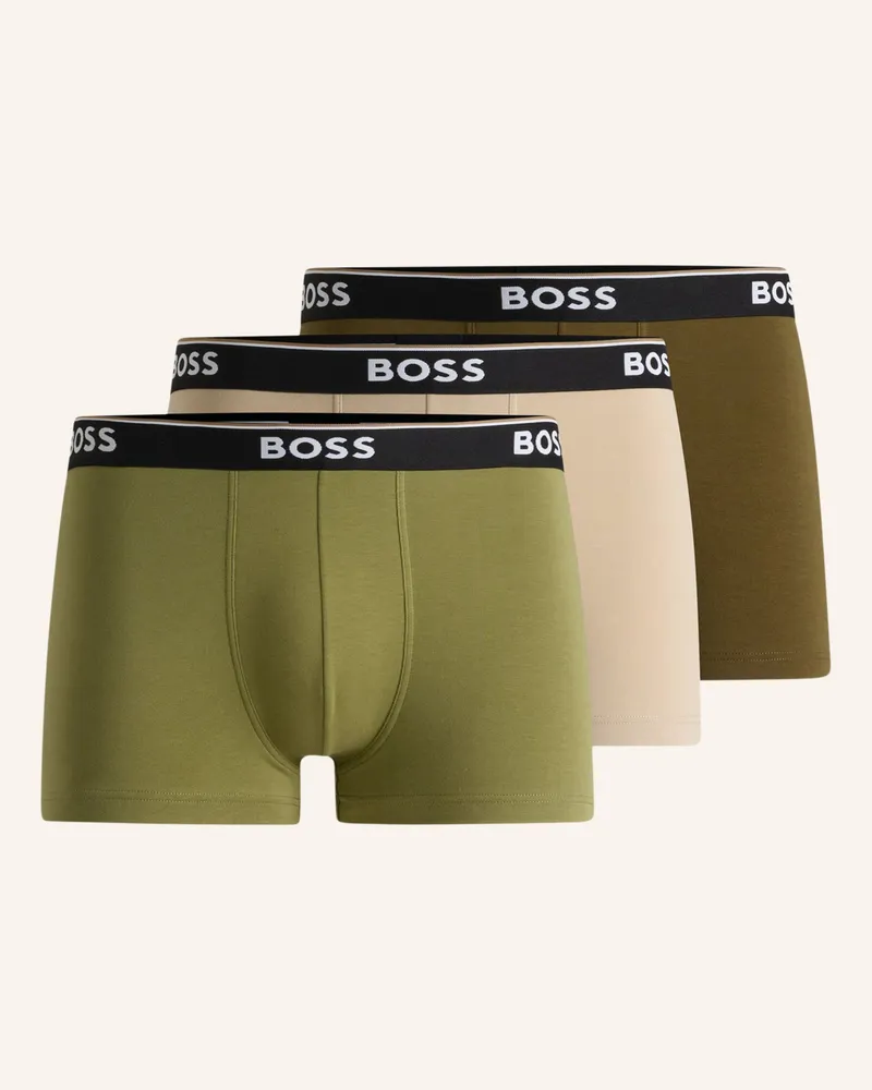 HUGO BOSS Boxershort TRUNK 3P POWER Grün