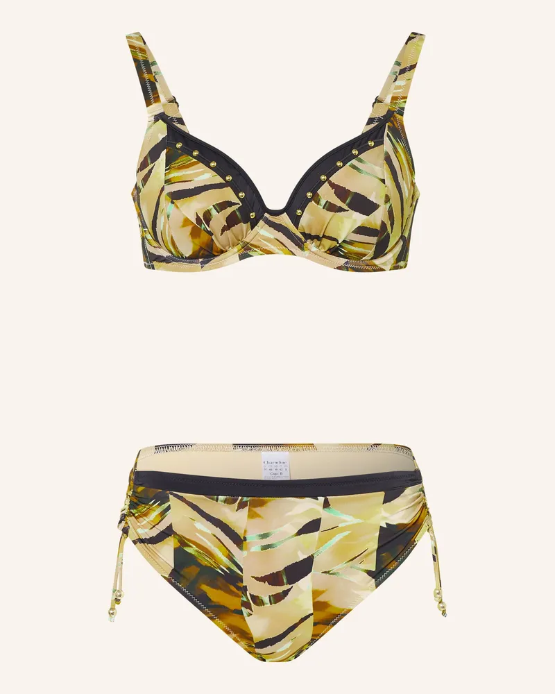 Charmline Bügel-Bikini Desert Lines braun Oliv