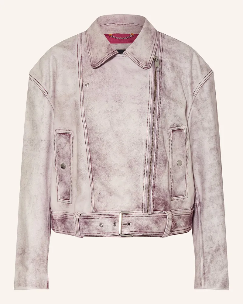 HUGO BOSS Lederjacke SAKADY Pink