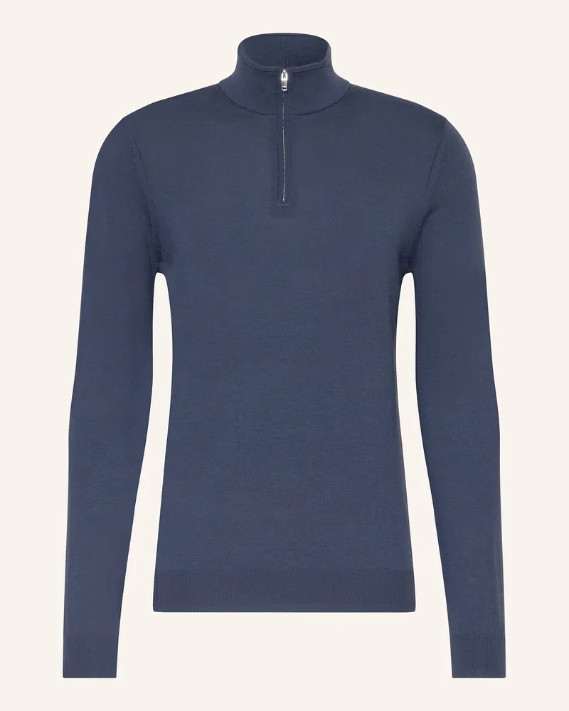Reiss Troyer Blackhall Aus Merinowolle blau Dunkelblau