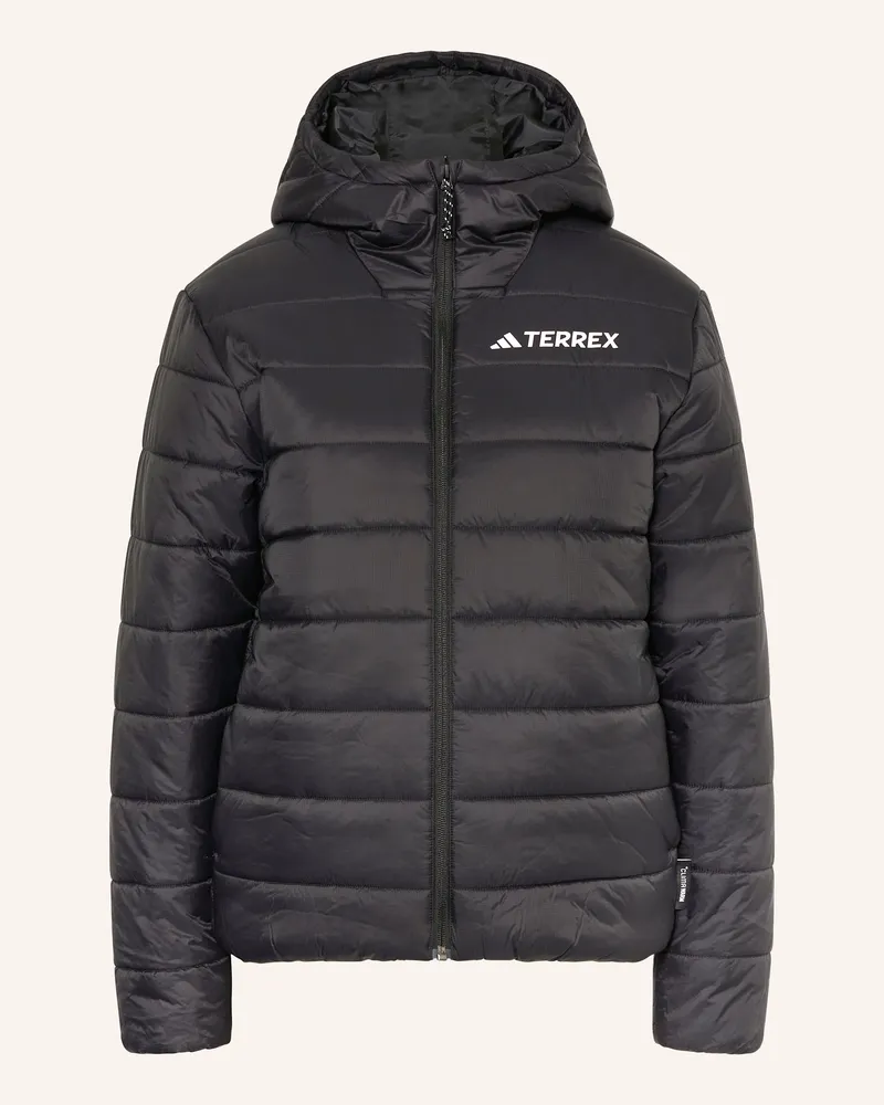 adidas TERREX MULTI ESSENTIALS CLIMAWARM ISOLIERTE KAPUZENJACKE Schwarz