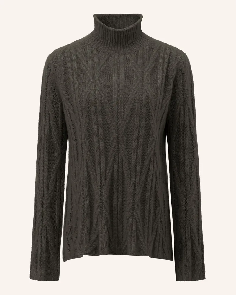 LU REN Pullover Alowena Aus Kaschmir Und Seide gruen Khaki