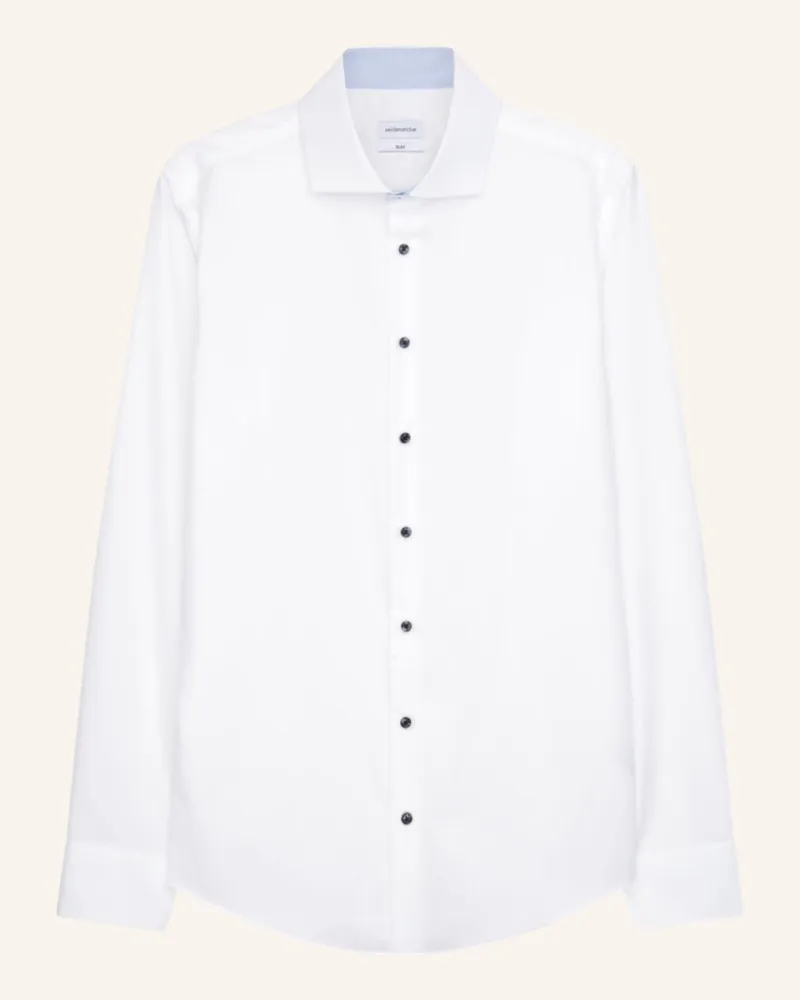 Seidensticker Business Hemd Slim Fit weiss Weiss