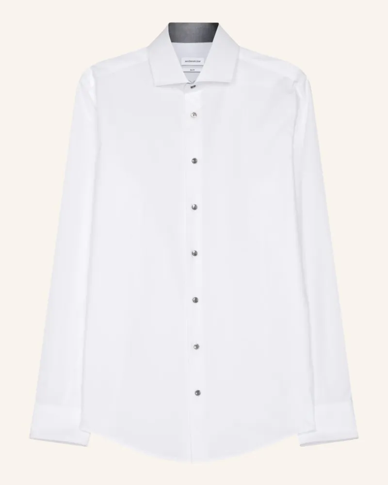 Seidensticker Business Hemd Slim Fit weiss Weiss
