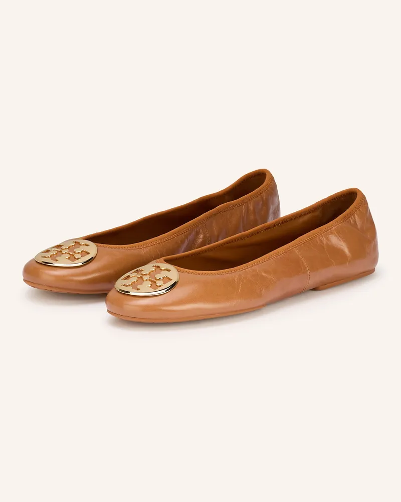 Tory Burch Ballerinas Reva braun Cognac