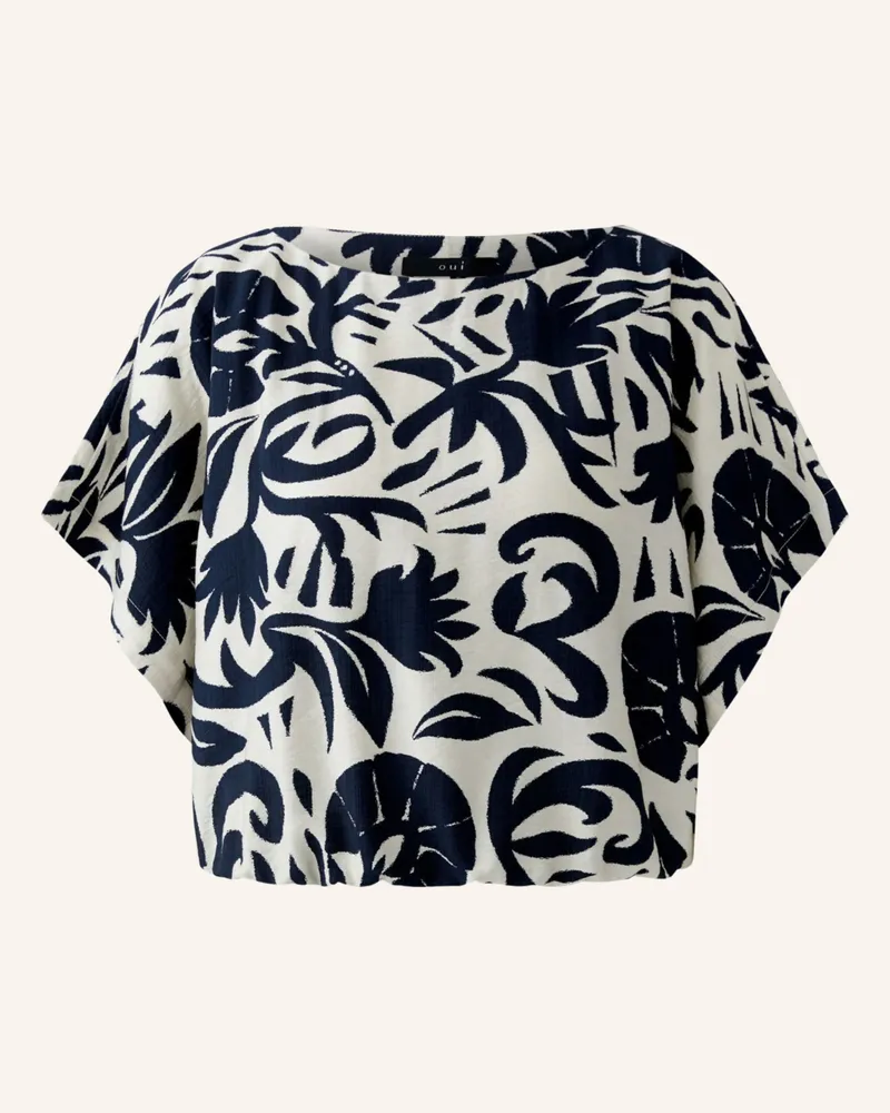 Oui  Bluse weiss Blau