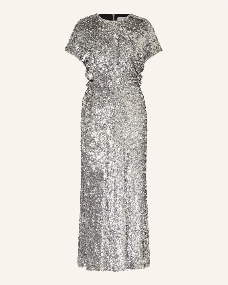 Rich&Royal Kleid Mit Pailletten grau Silber