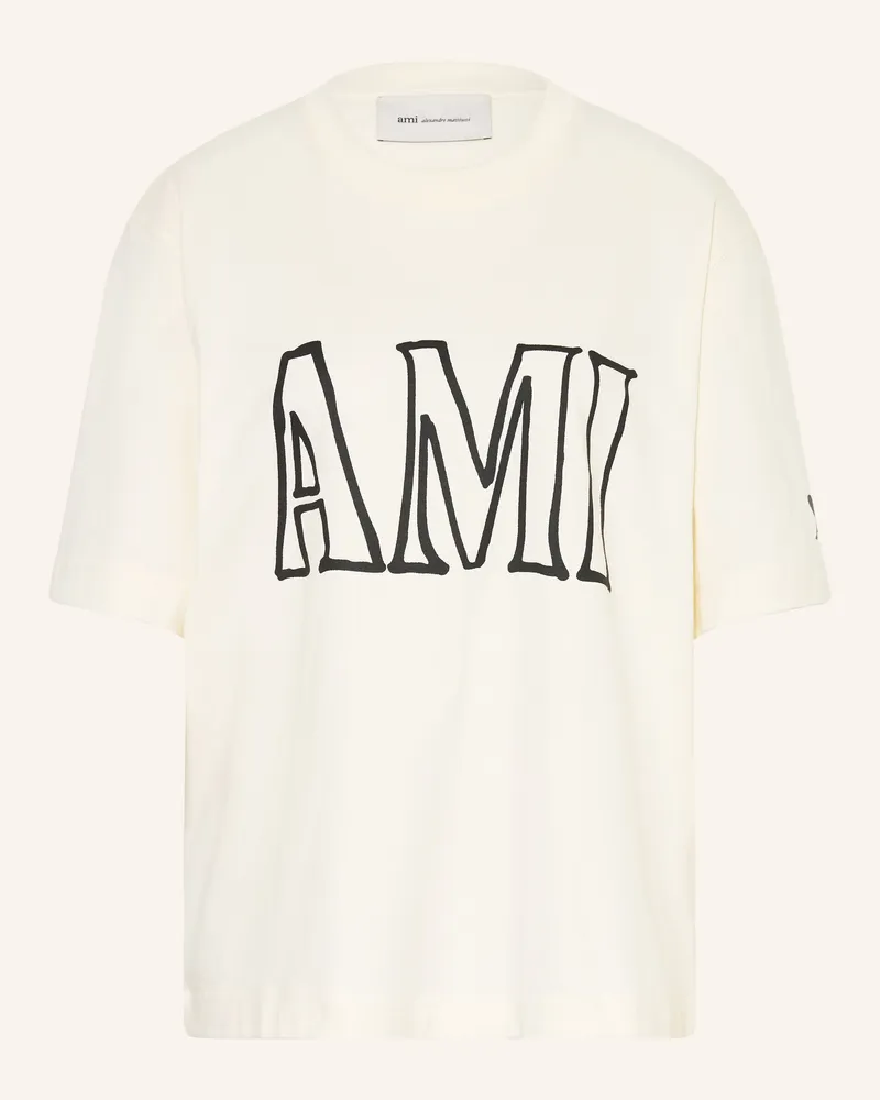 AMI Paris T-Shirt weiss Creme