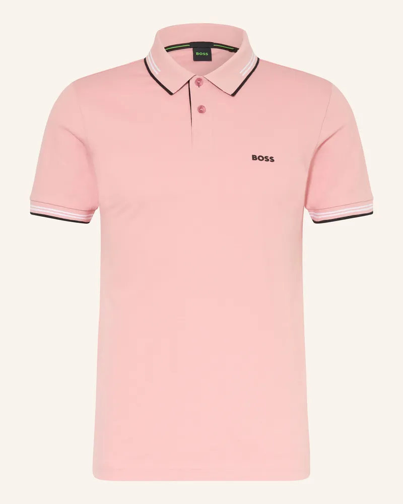 HUGO BOSS Piqué-Poloshirt PAUL Slim Fit Lachs