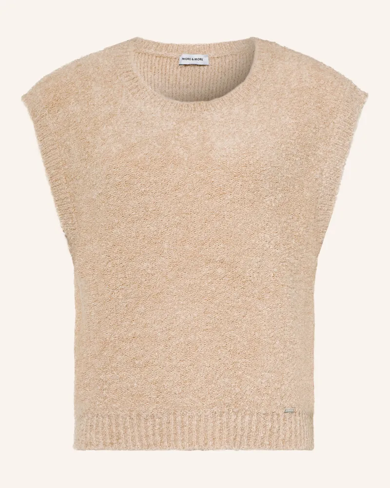 More & More Bouclé-Pullunder beige Beige
