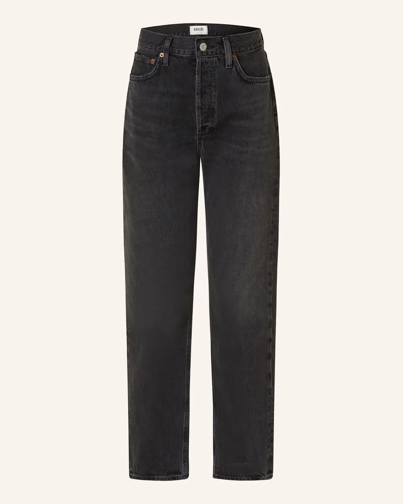 AGOLDE Straight Jeans 90's Pinch Waist schwarz Hich
