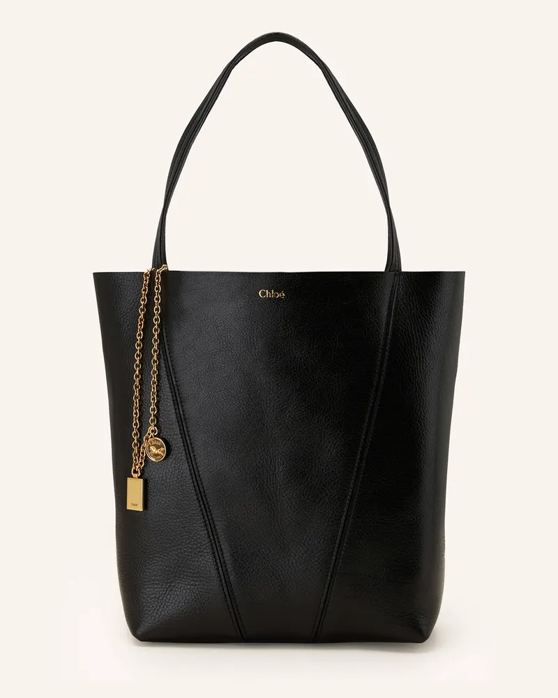 Chloé Shopper Spin schwarz Black
