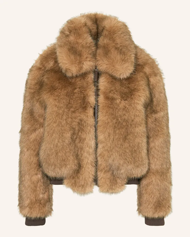 WRSTBHVR Kunstfell-Jacke GELIJA Camel