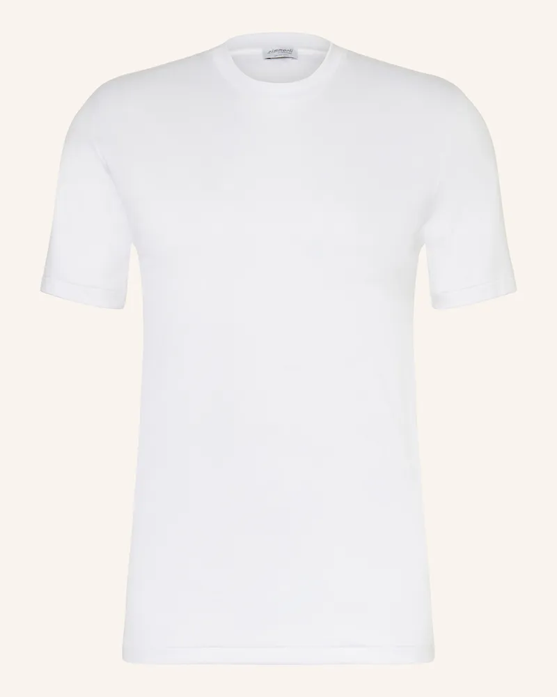 Zimmerli T-Shirt Sea Island weiss Weiss