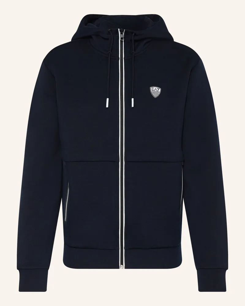 EA7 Sweatjacke Premium Shield blau Dunkelblau
