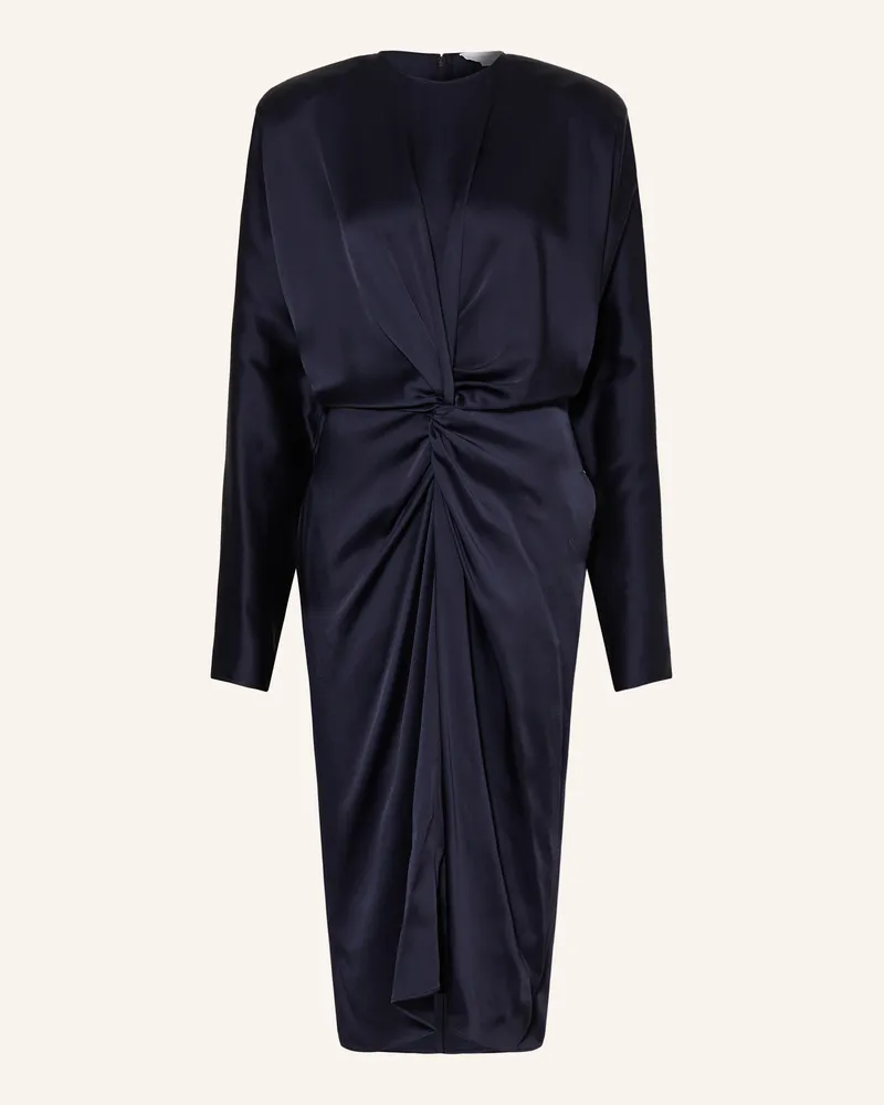 Stella McCartney Satinkleid blau Dunkelblau