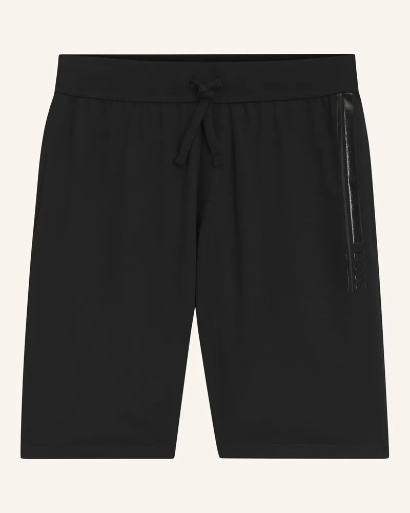 HUGO BOSS Loungewear Unterteil Authentic Shorts schwarz Schwarz