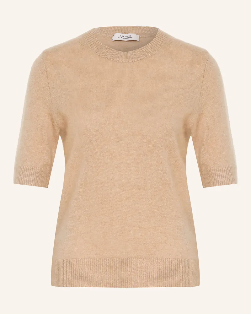 Dorothee Schumacher Strickshirt Fluffy Statements Mit Cashmere braun Camel
