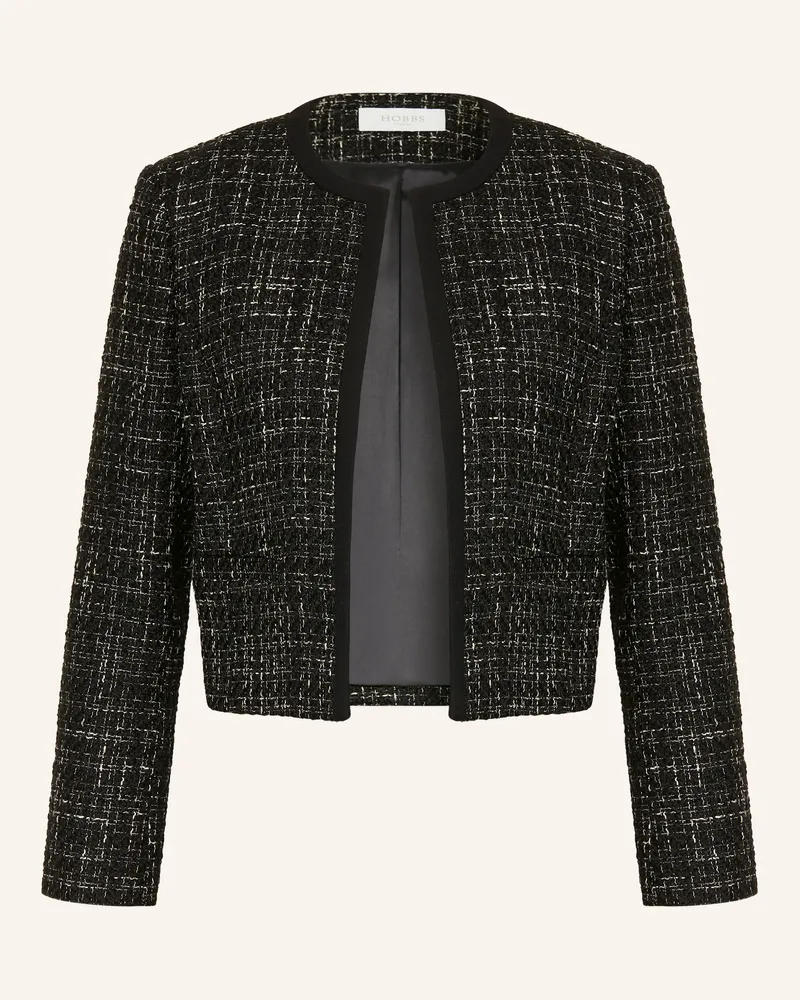 HOBBS London Tweed-Kastenjacke Esme schwarz Schwarz