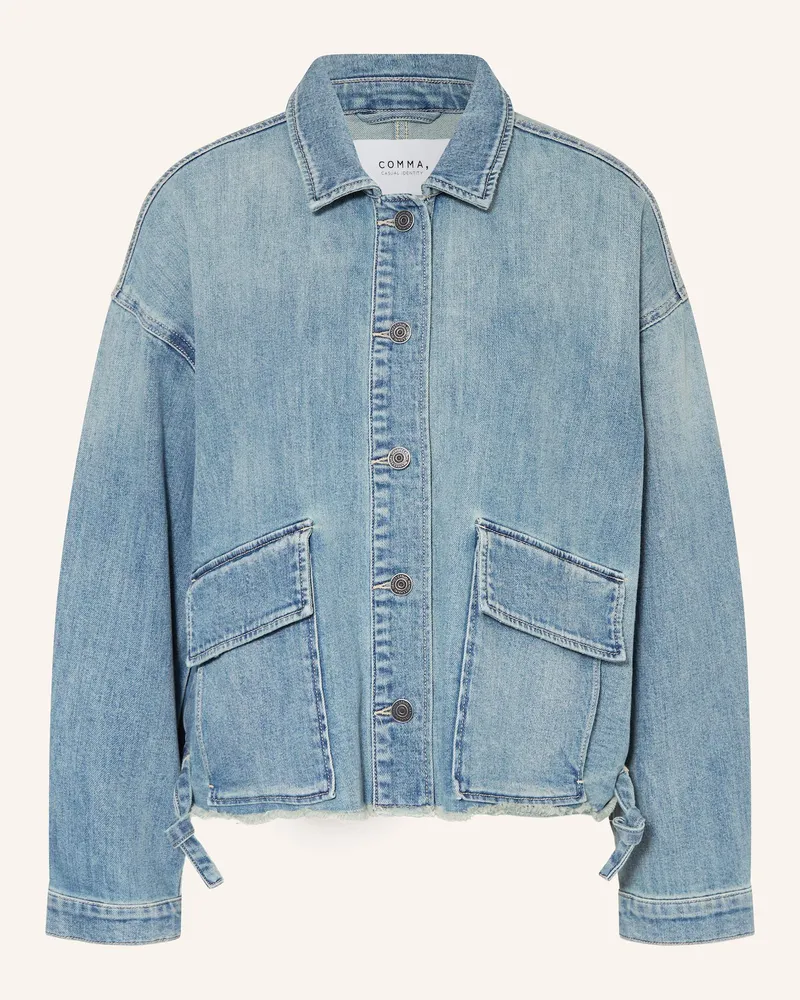 COMMA Jeansjacke Blau