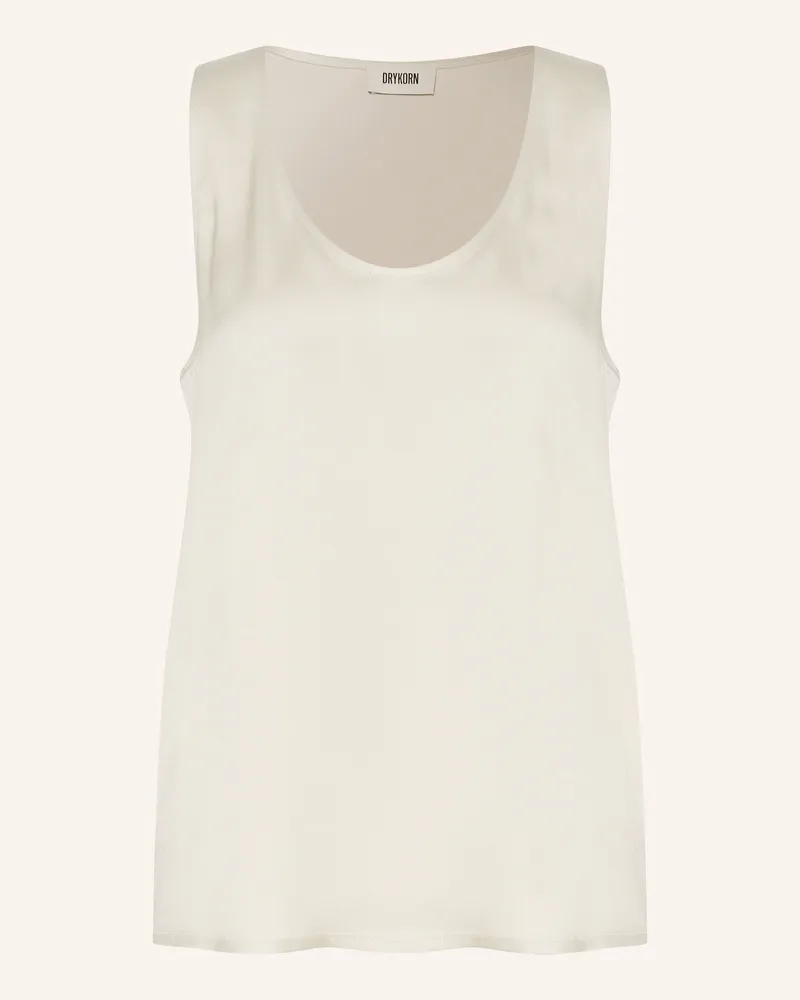 Drykorn Blusenshirt AMINAH aus Satin Ecru