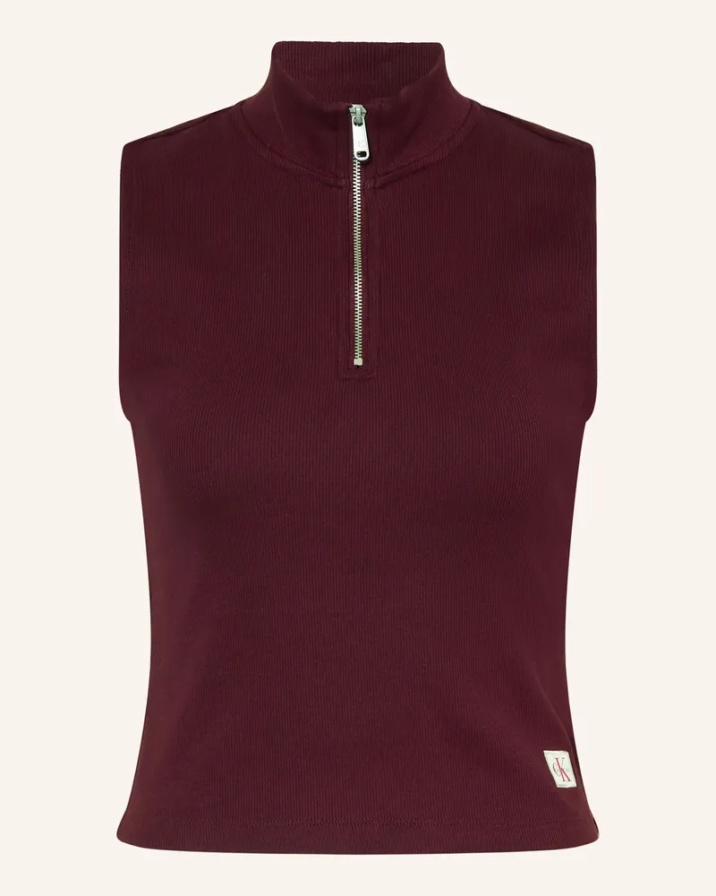Calvin Klein Top Dunkelrot