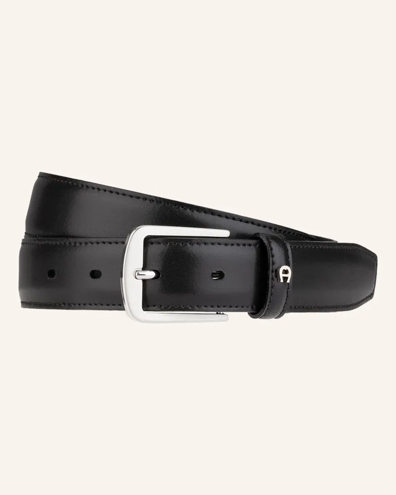 Aigner Ledergürtel BUSINESS Schwarz
