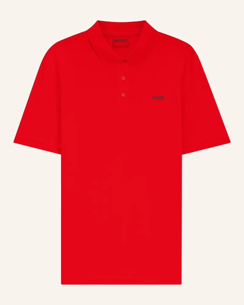 HUGO BOSS Piqué-Poloshirt Donos Regular Fit rot Rot