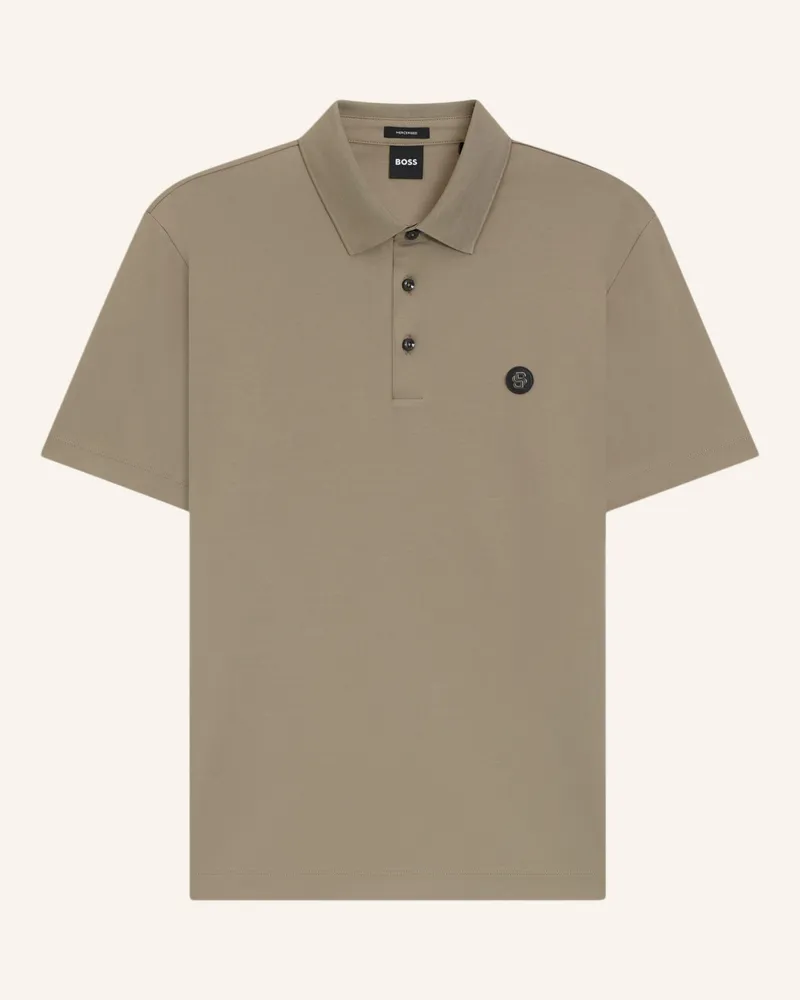 HUGO BOSS Jersey-Poloshirt PARRIS Braun