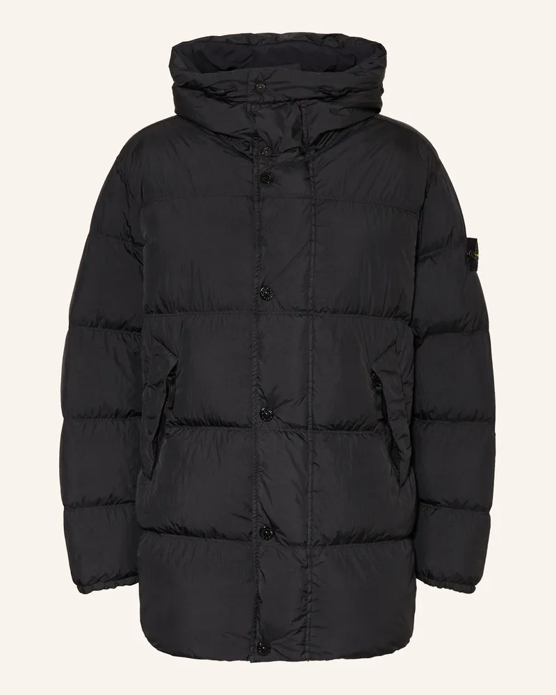 Stone Island Daunenjacke schwarz Schwarz
