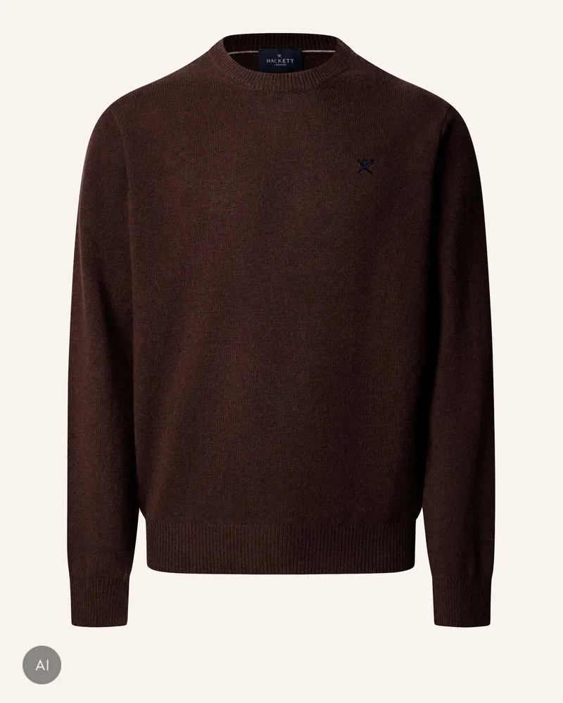 Hackett Pullover Lambswool Crew braun Braun
